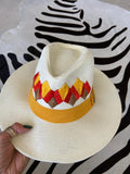 Hat Sardenha Bege e Amarelo